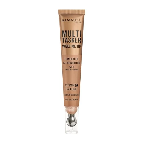Offerta a tempo: Rimmel Multi-Tasker Wake Me Up Concealer & Foundation, 65 - Rosa Honey, 20 ml - 60% da 15.93 € a 6.30 €