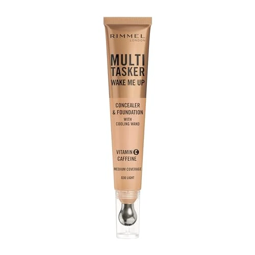 Offerta a tempo: Rimmel Multi-Tasker Wake Me Up Concealer & Foundation – 30 – Light, 20 ml - 61% da 15.93 € a 6.23 €