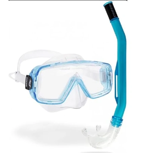 Tijdelijke aanbieding: CRESSI Sirena & Island 2.0 Clear/Aquamarijn Snorkelen Combo Set Masker Sirena + Snorkel Island 2.0, Transparant/Aquamarijn, One Size, Unisex van 16.99 € naar 16.99 € (0.00% korting)