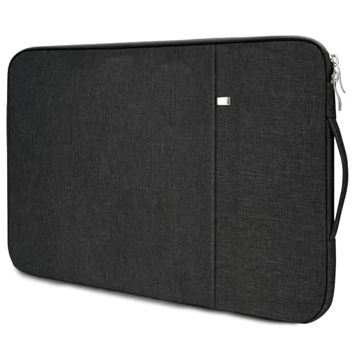 flintronic Funda Portátil 13,3-14 Pulgadas, Impermeable Anti Golpes Bolsa Blanda Portátil Protectora, Compatible con MacBook, Acer, ASUS, DELL, Huawei, Lenovo, HP -Negro