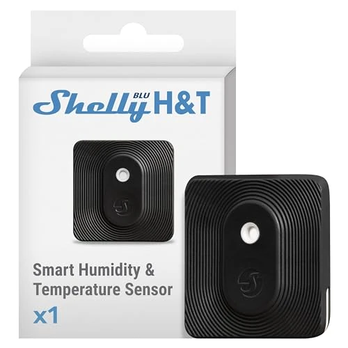 Offerta a tempo: Shelly BLU H&T Nero, Sensore Bluetooth di Temperatura e Umidità — 29% da 22,50 € a 15,89 €