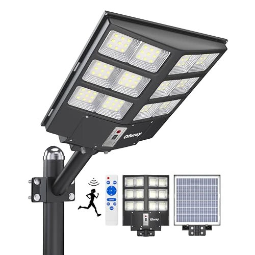 Oferta limitada: Ofuray Of-2000W Farolas Solares Exterior, 200000LM Luz Solar Exterior con Sensor de Movimiento, 6500K Potente Foco Led Solares, IP67 Impermeable Lámpara Seguridad Para Jardin, Patio, Garajes de 165.99 € a 165.99 € (ahorro 0.00%)