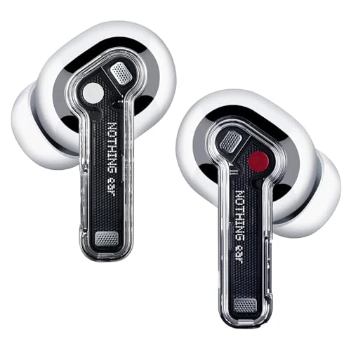 Begrenztes Angebot: Nothing Ear kopfhörer kabellos Bluetooth mit Hi-Res-Audio, Aktive Geräuschunterdrückung, Fortgeschrittener Equalizer, und bis zu 40,5 Stunden Wiedergabezeit - Weiß von 128.99 EUR auf 89.00 EUR (Rabatt 31%)