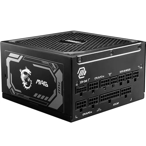 MSI mag A1250GL ATX 3.1 PCIe 5.1 1250W 80 Plus Gold Modular