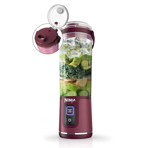 Limited-time offer: Ninja Blast BC151EUCR Portable Blender/Blender/Smoothie Maker, 530 ml Cup, Leak-proof Lid, Powerful Mini Stand Mixer, Wireless & Rechargeable, Crushes Ice & Fruit, Cranberry, from 36.26 £ to 36.26 £ (save 0.00%)