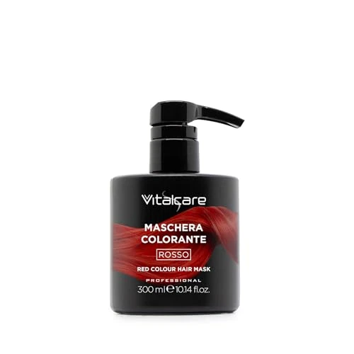 Offerta a tempo: VITALCARE | Maschera Colorante Capelli, Ravvivante e Tonalizzante, Colore Rosso, Senza Ammoniaca, 300 ml - 29% da 5.89 € a 4.19 €