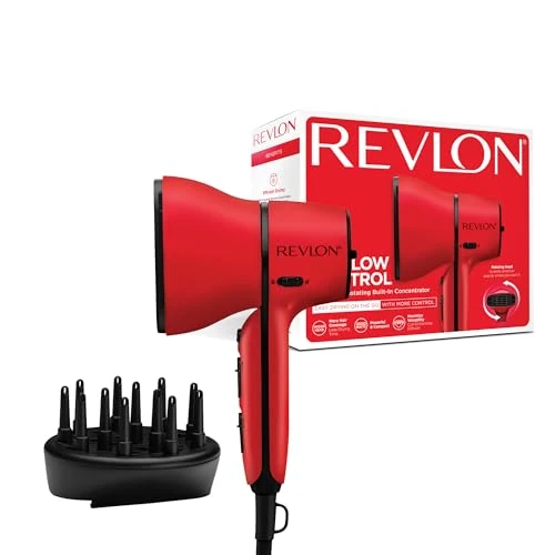 Limitiertes Angebot: Revlon Haartrockner mit Luftstromregelung || kompakter Trockner mit eingebauter Frisierdüse und Lockenverstärkungs-Diffusor, 2000W || RVDR5320 von 39.99 EUR auf 22.65 EUR (Spare 43%)