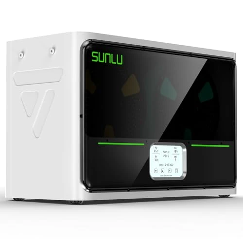 Offerta a tempo: SUNLU Essiccatore Filamento 3D S4, 2024 Nuova Generazione Scatola Asciutta per Filamento Stampante 3D, Grande Volume Dryer, Controllo Auto dell'umidità, Riscaldamento Rapido, Bianco - 31% da 170.00 € a 116.99 €