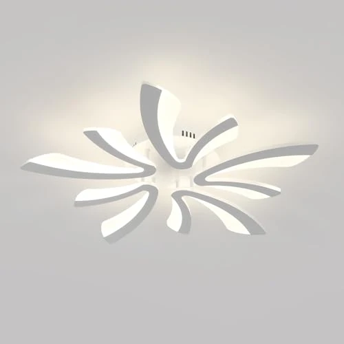 Limited-time offer: Comely LED Ceiling Light Modern, 50W 5025LM LED Ceiling Lights, Acrylic Lighting Fixture for Living Room Bedroom, Natural Light 4500K, White, 70cm from 49.99 GBP to 49.99 GBP (save 0%)