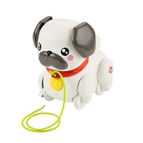 Tijdelijke aanbieding: Fisher-Price FP Pets optrekspeelgoed voor baby's en peuters, met de hond met beweging en geluiden, voor kinderen vanaf 12 maanden, HTW94 van 18.44 € naar 18.44 € (0.00% korting)
