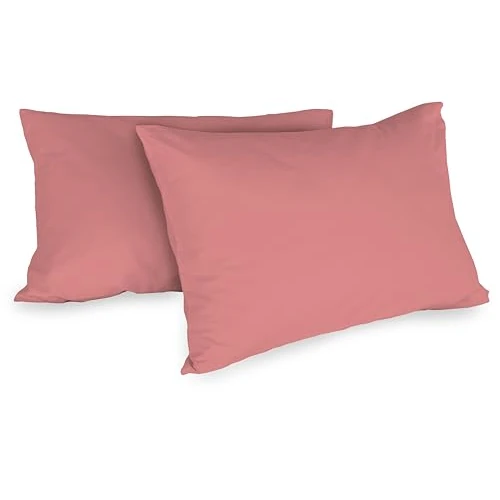 Tijdelijke aanbieding: Zer0bed, Paar kussenslopen van katoen, 52 x 80 cm, kaasjeskleur, 2-delige set, effen, kussens, hotelsluiting van 11.55 € naar 11.55 € (0.00% korting)