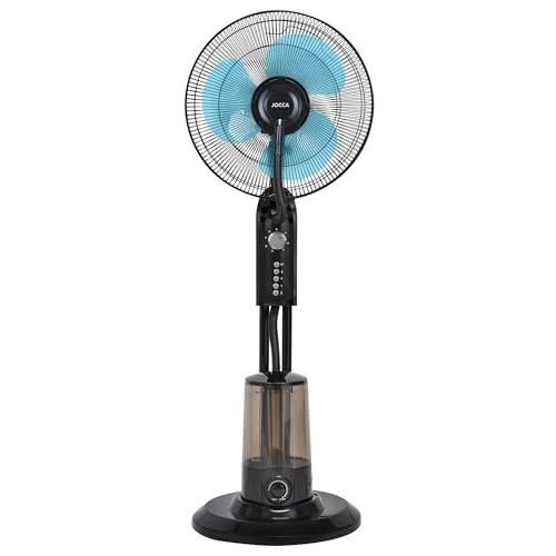 Offerta a tempo: Jocca - Ventilatore da terra con telecomando nebulizzatore | 3 velocità | Oscillazione di 60º| Serbatoio 3,2 L| Nebbia regolabile | Temporizzatore| 40 * 40 * 127 cm - 26% da 59.88 € a 44.03 €