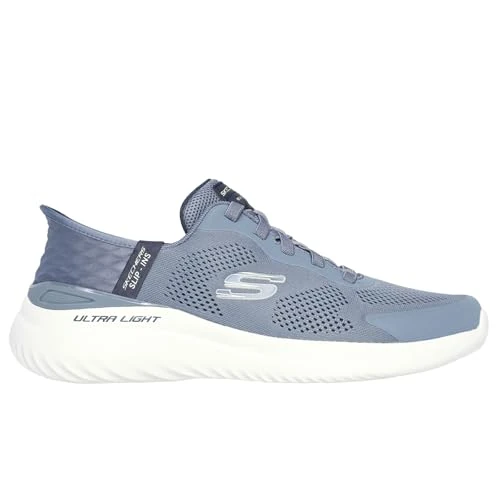 Skechers Scarpe da Ginnastica da Uomo Senza Mani libere Bounder 2.0 EMERGED, Ardesia, 48.5 EU