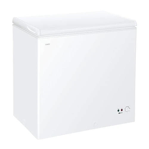 Candy CCHH 200E, zamrażarka pozioma skrzynia, szerokość 92 cm, 196L, technologia statyczna, 1 kosz, zewnętrzne sterowanie elektroniczne, wskaźnik temperatury, alarm wzrostu temperatury, 39 dB, biały
