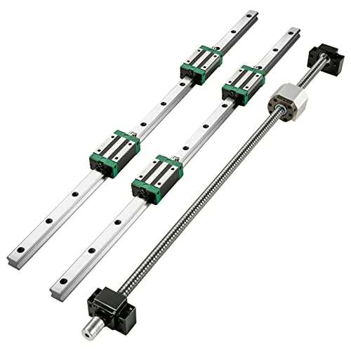 Limited-time offer: VEVOR Linear Guide Rail, 2PCS HGR20-1000mm Linear Slide Rail + 1Pcs RM1605-1000mm Ballscrew with BF12/BK12 Kit, Coupling, Slide Blocks Linear Guide Rail Set for DIY CNC Routers Lathes Mills from $119.90 to $119.90 (save 0.00%)