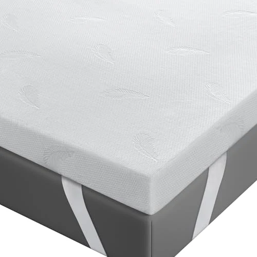 BedStory Memory Foam Topper Lavendel 160 x 190 x 8 cm