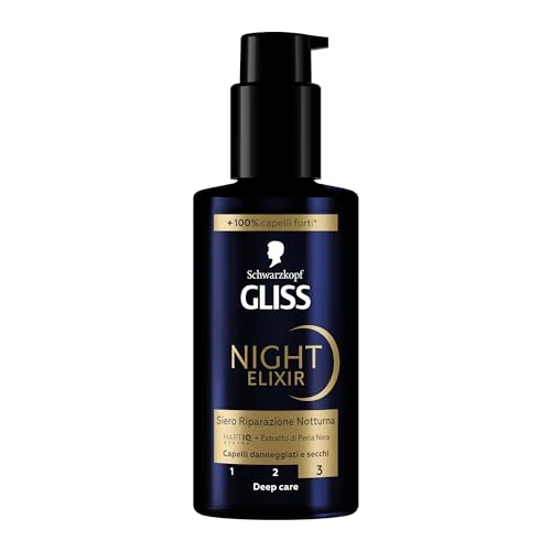 Offerta a tempo: Schwarzkopf Gliss Night Elixir Siero capelli, 100ml - 18% da 7.29 € a 5.99 €