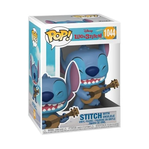 Funko POP! Jumbo: Stitch With Ukele, Lilo And Stitch, Figura in Vinile da Collezione, Idea Regalo, Giocattoli per Bambini e Adulti, Movies Fans
