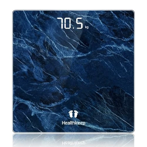 Oferta limitada: Báscula digital para hombre, Healthkeep Pese Personas de alta precisión con tecnología Step-On Pantalla LED, diseño fino, peso máximo. 180 kg/400 lb, negro… de 16.99 EUR a 14.44 EUR (ahorro 15%)