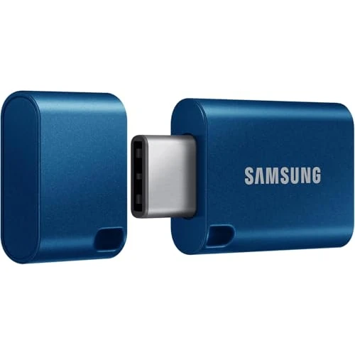 Samsung Pamięć USB-C, 512 GB, 400 MB/s Odczyt, 110 MB/s Zapis, Pamięć Flash USB 3.2 Gen1 do Notebooków, Tabletów i Smartfonów, Niebieska, MUF-512DA/APC