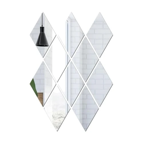 Limited offer: PARENCE. - Set of 10 self-Adhesive Mirror Stickers - Decorate with Creativity - 15x15cm - Interior Decoration - All Surfaces from 9.21 EUR to 9.21 EUR (save 0%)