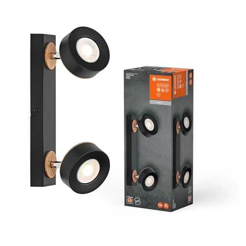 Zeitlich begrenztes Angebot: LEDVANCE DECOR SPOT PLUTO, 9,6W, 615lm, schwarz, Spotleuchte, verstellbare Köpfe, vielseitig anwendbar, Innenraumspot, warmweiße Lichtfarbe, hochwertige Optik, einfache Montage von 49.95 € auf 20.63 € (59% Rabatt)