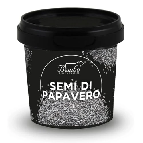 Offerta a tempo: Semi Bembo: Semi di Papavero 80g – Ricchi di Fibre, Nutrienti Essenziali, Vitamine e Minerali – Confezione Anti-Spreco, Anti-Ossidazione, Riutilizzabile e Riciclabile - 0.00% da 4.86 € a 4.86 €