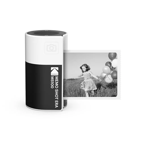 Oferta limitada: Kodak Memo Shot ERA - Cámara Digital instantánea e Impresora de Etiquetas fotográfica, Color Blanco (cámara con 1 Rollo de Cartucho de Etiquetas One-Touch) de 47.77 € a 31.34 € (ahorro 34%)