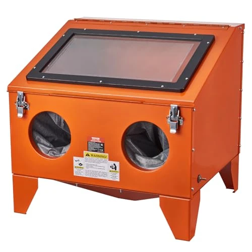 Offerta a tempo: VEVOR Armadietto per Sabbiatura da 40 Galloni da Banco 40-120PSI, Sabbiatrice in Acciaio Resistente con Pistola per Sabbiatura e 4 ugelli in Ceramica per Rimozione di Vernice, Macchie e Ruggine - 12% da 175.90 € a 154.90 €