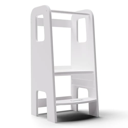 Oferta limitada: Mobli Ully Montessori Torre de Aprendizaje, Taburete Educativo para Niños Pequeños Independientes, Fácil de Mover, Peldaños Ajustables para Niños Pequeños Cocina, Baño y Habitacion de 72.48 € a 59.04 € (ahorro 19%)