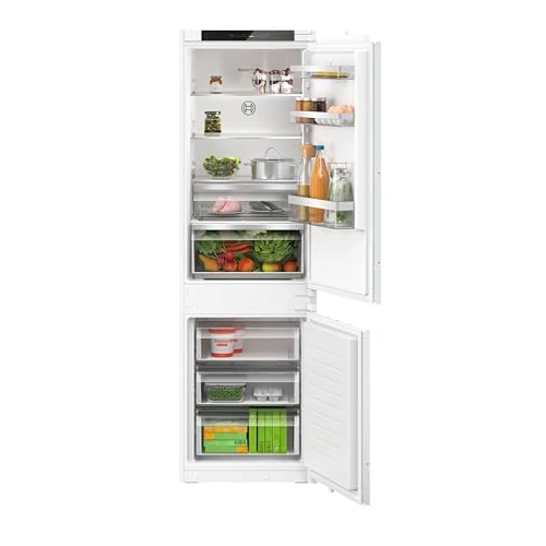 Bosch KIN862SE0 Serie 4 Nevera combinada empotrada, NoFrost, VitaFresh XXL, Luz LED, bisagra de arrastre, 177.2x54.1 cm