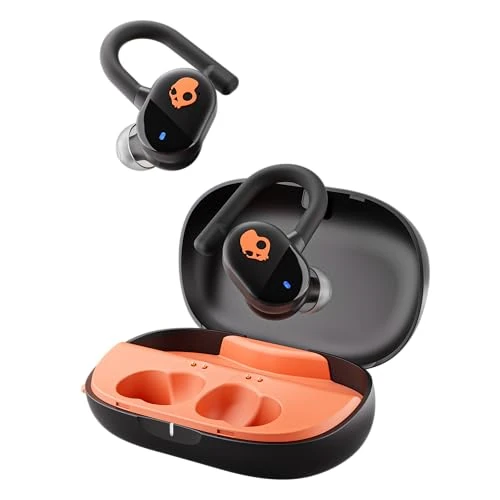 Offerta a tempo: Skullcandy Push Play Active Auricolari Wireless Bluetooth In-Ear con Microfono, 34 Ore di Autonomia, Modalità Stay-Aware, Compatibili con iPhone e Android - True Black/Orange - 20% da 49.90 € a 39.99 €