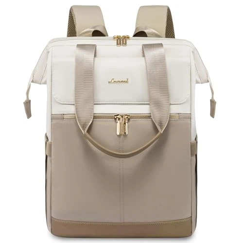 Oferta limitada: LOVEVOOK Mochila Portatil Mujer, 15.6 Pulgadas Impermeable Antirrobo Backpack, Mochilas para Ordenador Portátil con Carga USB para la Profesora Trabajo Viajes Universidad Colegio, Caqui Beige de 45.99 € a 34.36 € (ahorro 25%)