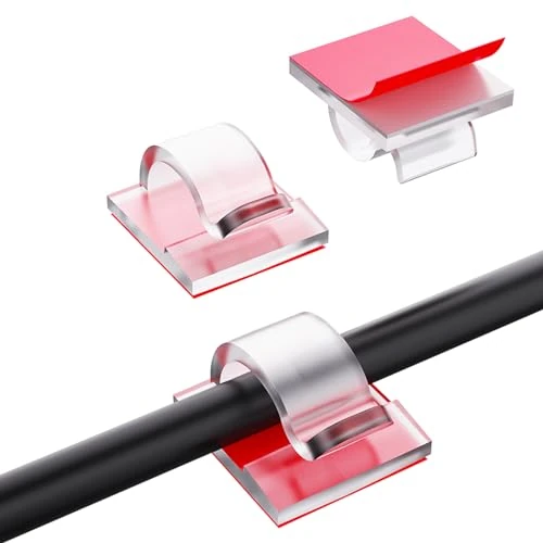 Oferta limitada: BillyBath Soportes Para Cables, Clips Para Cables Exteriores, Organizador De Cables, Clips Autoadhesivos, Decoración, Ganchos Para Fijación De Cables, Cadena De Luces, 60 unidades, Transparente de 11.99 € a 11.99 € (ahorro 0.0%)