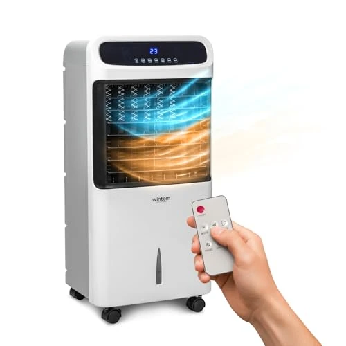 3 in 1 Portable Air Conditioning 80/2000W - Heating & Cooling, Dehumidifier, Easy to Move - Ideal for Bedrooms up to 80 m², 61 x 32 x 33 cm