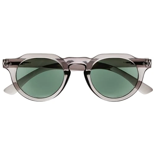 Offre limitée : OPULIZE RIO - Lunettes de Lecture Solaires - Monture Plate - Protection UV400 - Gris - Hommes Femmes - Charnières à Ressort - S53-7- +2.00 de 10.37 € à 10.37 € (0.00% de remise)