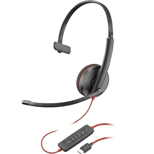 Tijdelijke aanbieding: Poly Blackwire 3210 - Blackwire 3200 Series - Headset - On-Ear - bedraad - actieve ruisonderdrukking - USB-C - Zwart - Gecertificeerd voor Skype voor bedrijven van 26.93 € naar 26.93 € (0.00% korting)