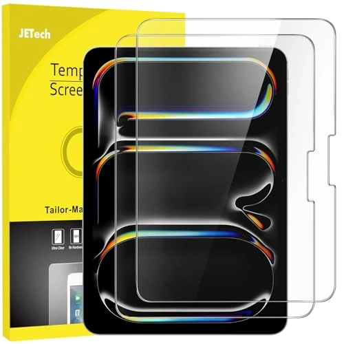 Offerta a tempo: JETech Pellicola Protettiva per iPad Pro 11 Pollici M5/M4 (2025/2024), 9H Vetro Temperato Film, HD Chiaro, Pacco da 2 - 15% da 13.99 € a 11.89 €