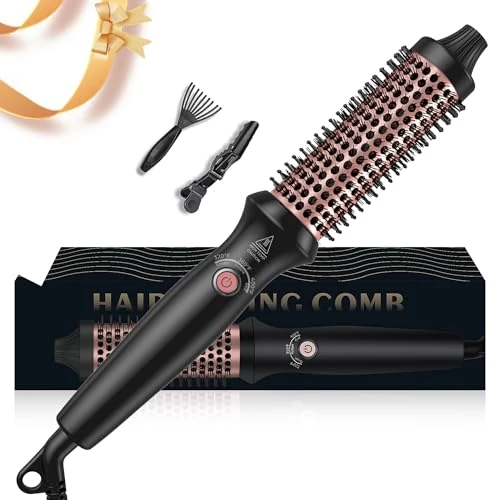 Beperkte aanbieding: UKLISS 32mm Thermal Brush, Thermische Borstel, Hete Haarborstel, Keratine Protect Verwarmd Vat, Volume Kam, De Hete Borstel Produceert Wortelvolume En Losse Krullen, Dubbele Spanning van 22.99 EUR naar 21.84 EUR (besparing 5%)