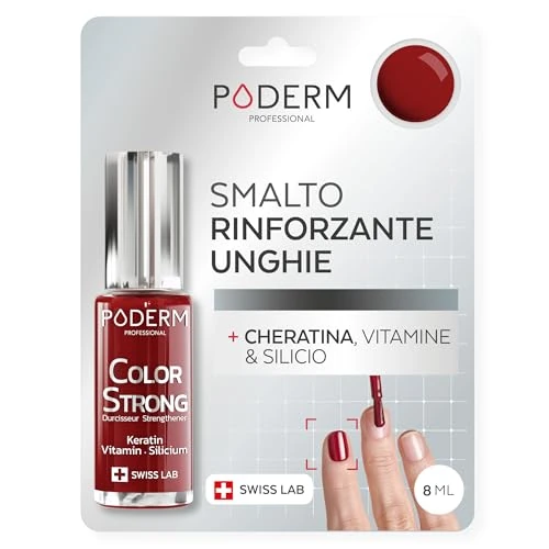 Zeitlich begrenztes Angebot: PODERM Nagelhärter Lack - Allurarot | Repariert und Stärkt durch Semipermanenten Nagellack Geschädigte und Geschwächte Nägel | Biotin und Keratin | Entwickelt von einem Podologen in der Schweiz von 16.50 € auf 14.85 € (10% Rab