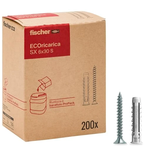 Oferta limitada: Fischer Ecoricarica - 200 tacos SX 6 x 30 S con tornillo de 23.28 € a 23.28 € (ahorro 0.00%)