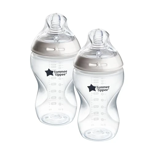 Oferta ograniczona: Tommee Tippee Butelka dla niemowląt, naturalna butelka antykolkowa, 340 ml, smoczek imitujący kształt piersi dla naturalnego trzymania ust, zestaw 2 szt z 52.18 PLN na 52.18 PLN (zniżka 0%)
