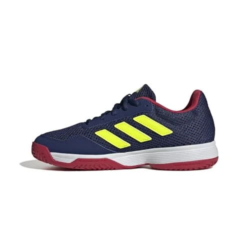 Limited-time offer: adidas Unisex Kids Gamespec Kids Tennis Shoes, Dark Blue/Lucid Lemon/FTWR White, 3 UK from 38.99 GBP to 38.99 GBP (save 0%)