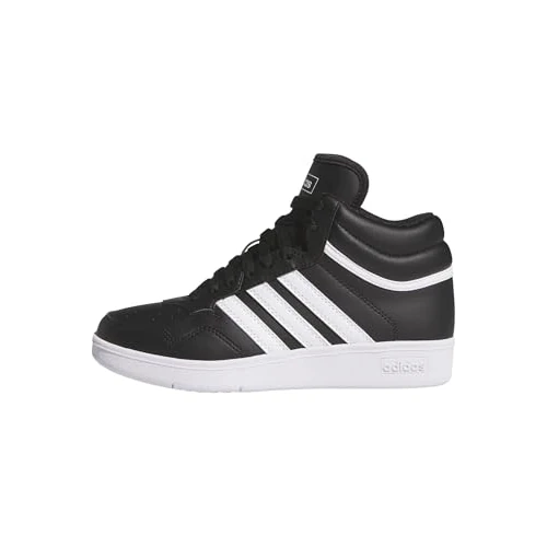 adidas Uniseks - dzieci HOOPS 4.0 MID SHOES, Core Black/Cloud White/Core Black, 35 1/2 EU