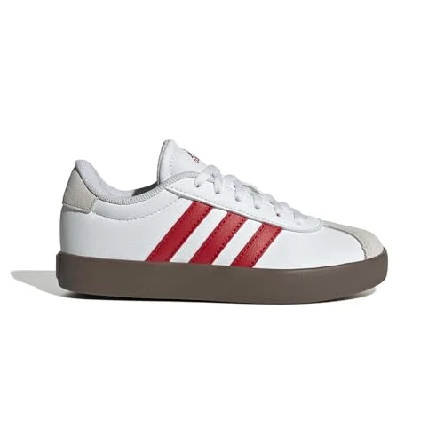 Zeitlich begrenztes Angebot: adidas Unisex Kinder VL Court Shoes, FTWR White/Better Scarlet/Grey one, 28 EU von 50.00 € auf 42.70 € (15% Rabatt)