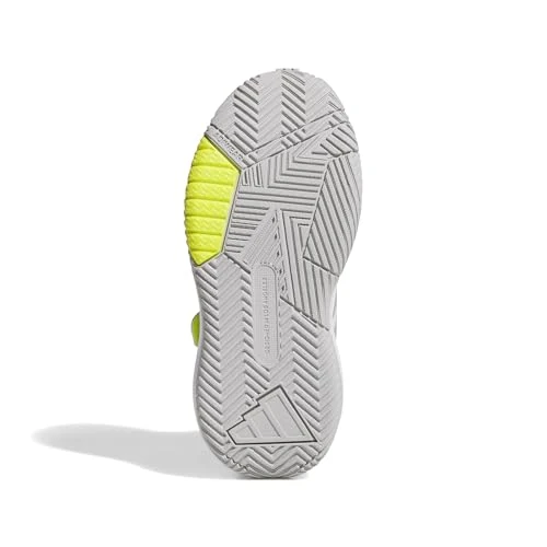 adidas Unisex Kids OWNTHEGAME 3.0 Shoes, FTWR White/Grey Two/Solar Slime, 4 UK