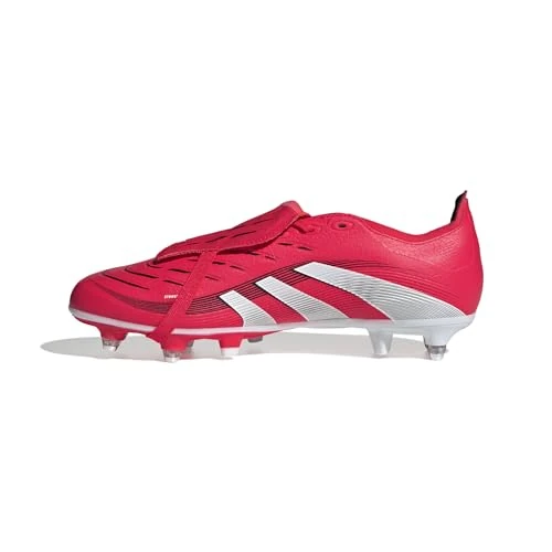 adidas Uniseks-Volwassen PREDATOR LEAGUE FOLD-OVER TONGUE Soft Ground Football boots, Lucid Red/Cloud White/Core Black, 44 2/3 EU