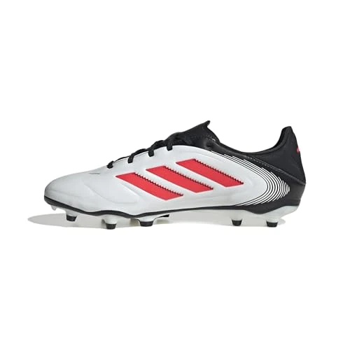 adidas Unisex Adulto Copa Pure III League FG/MG Football Boots, Cloud White/Lucid Red/Core Black, 44 EU