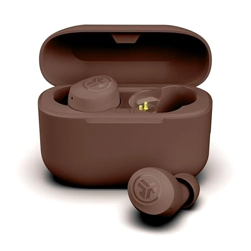 JLab Go Air Pop+ Auriculares Inalambricos Bluetooth, Wireless Earbuds 35+ Horas Rendimiento con Caja de Carga - Audifonos Bluetooth Inalambricos con Micrófono, Dual Connect, App, Tone 4625