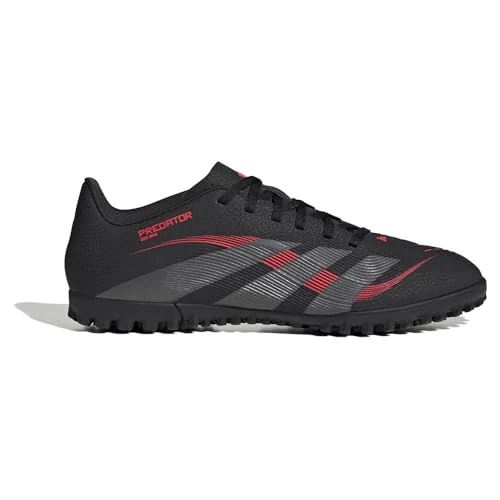 adidas Uniseks PREDATOR Club Turf Football boots, core black/grey four/lucid red, 43 1/3 EU
